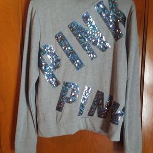 Victoria Secret PINK sequin zip hoodie